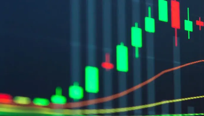 Finanzhintergrund-Börsenchart