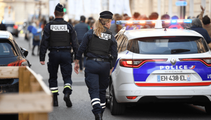 Foto van Franse politie agenten