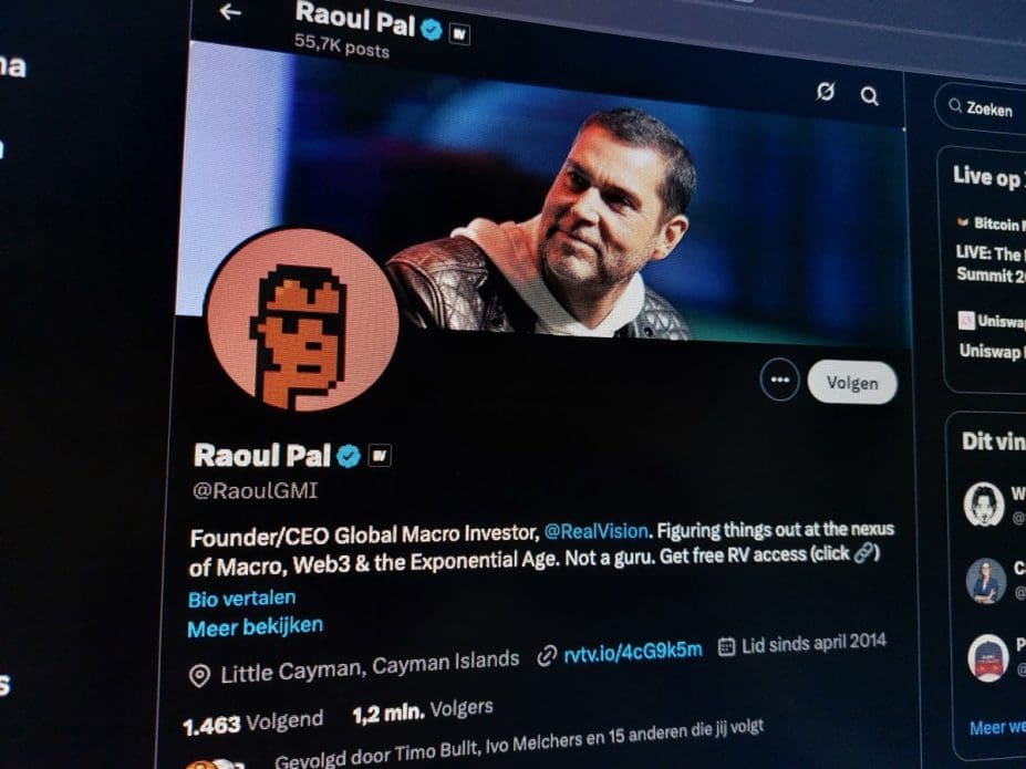 Ein Bild vom X-Account von Raoul Pal