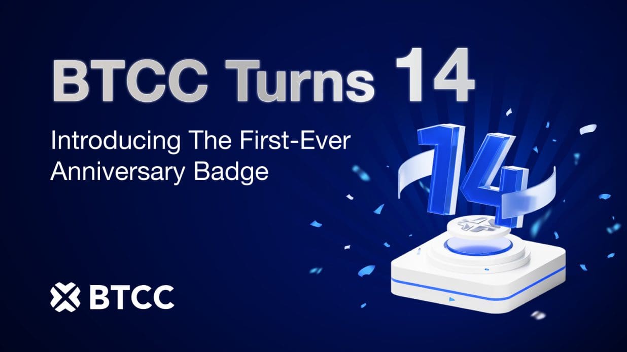 BTCC Exchange Celebrates 14th Anniversary with Launch of First-Ever User Badge Program