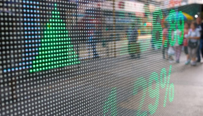 groene cijfers op bord