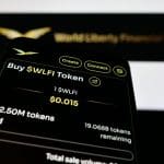 Ein Bild der Kryptowährung World Liberty Financial (WLFI), dem Token der Familie Trump.