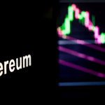 Ethereum mit fallendem Kurschart