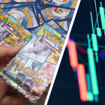 Pokémon-Karten und steigende Kurve
