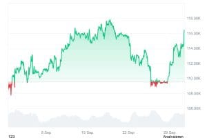 Bitcoin Kurs-Chart September
