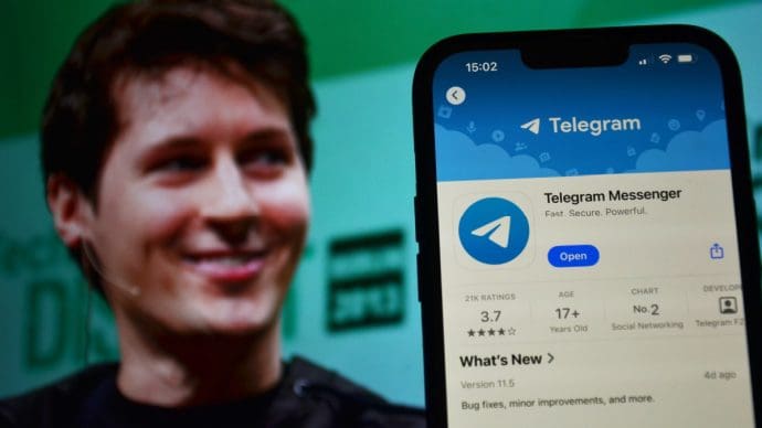 Ein Bild des Gründers des Messenger-Dienstes Telegram, Pavel Durov