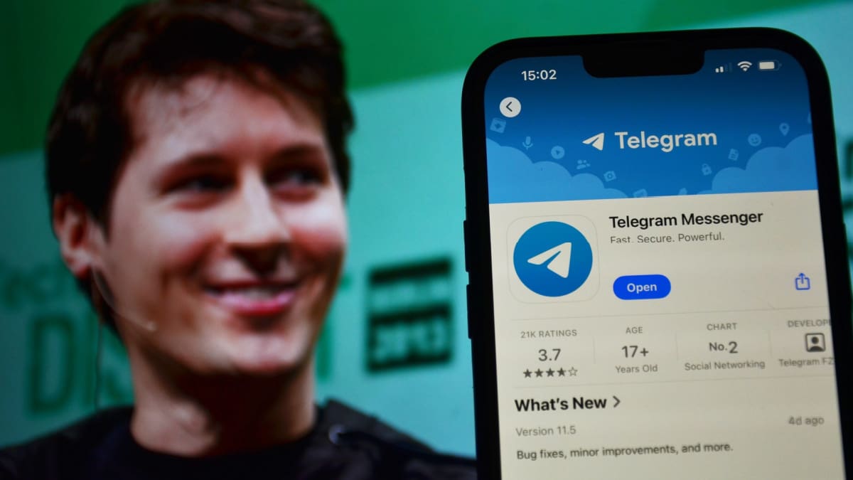 Ein Bild des Gründers des Messenger-Dienstes Telegram, Pavel Durov