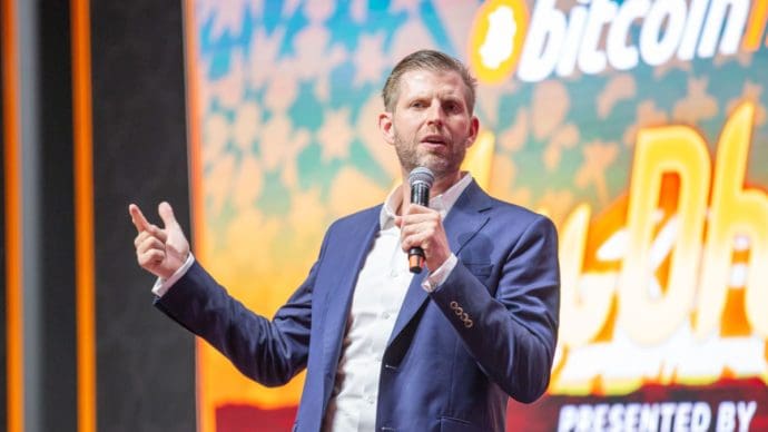 Trotz schwachem Kryptomarkt – Eric Trump: „Wir fangen erst an.“