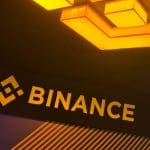 Binance logo op evenement