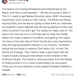 Trump kritisiert Banken wegen Verzögerung bei Kryptoregeln